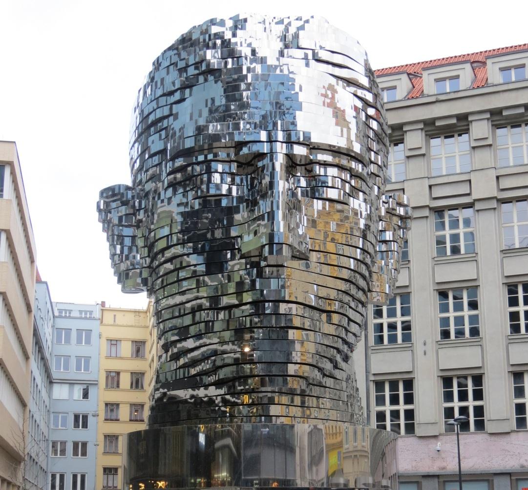 Franz Kafka Head in Prague: David Černý’s Rotating Sculpture