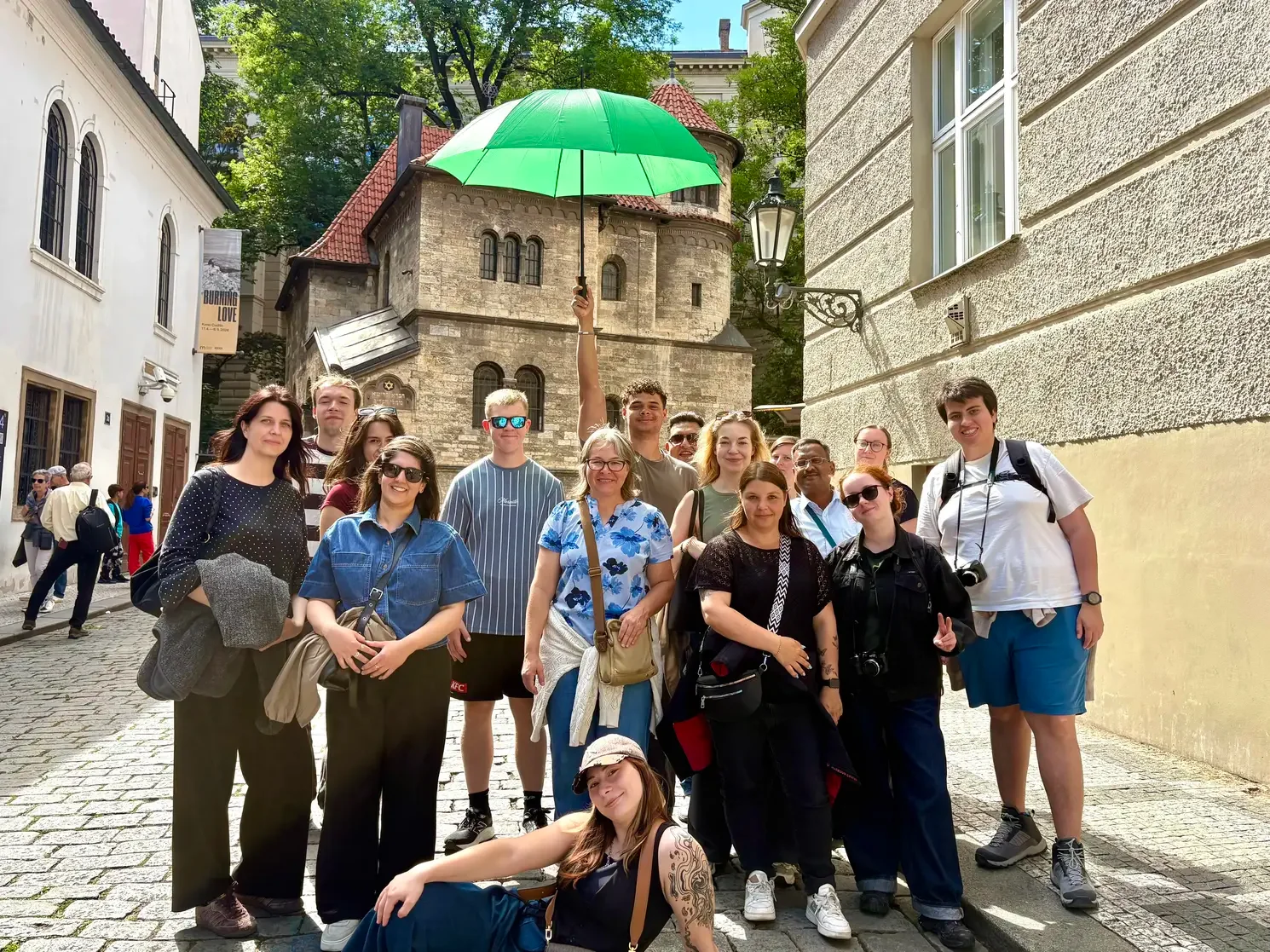 Tour group in Prague 4