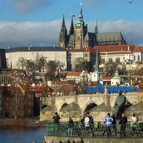 Castillo de Praga y Puente de Carlos
